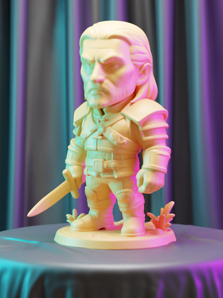 Statuetta The Witcher in 3D – Geralt di Rivia | St