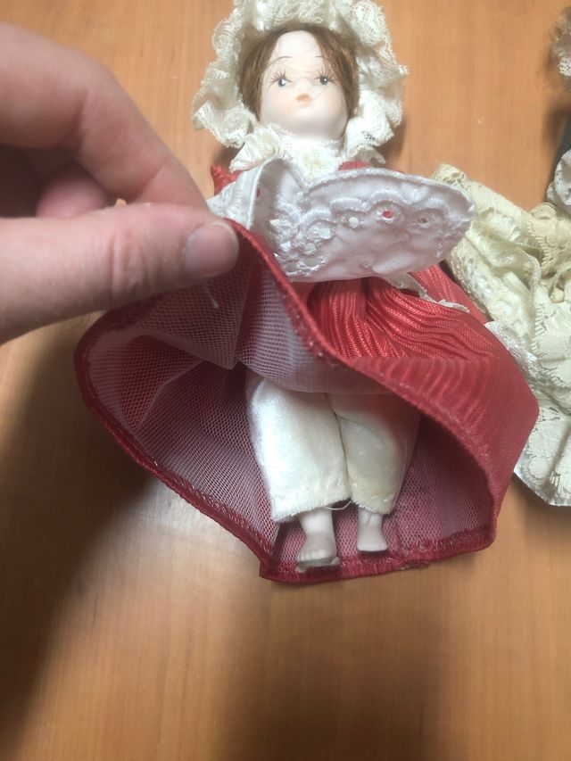 4 Bambole Porcellana Vintage