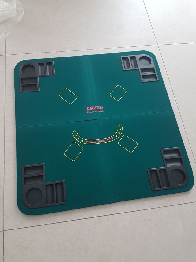 Mesa póker plegable 4 jugadores