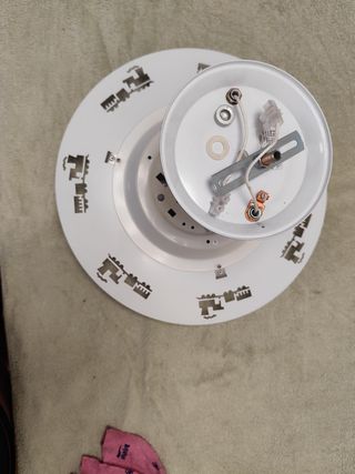 Lámpara techo infantil trenes