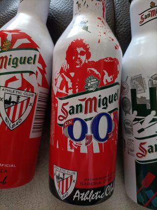 3 Botellas San Miguel vintage