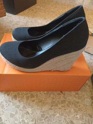 Zapatos Marypaz negros esparto nº38