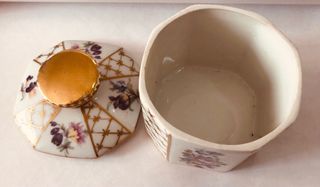 Cofanetto Porcellana Limoges Dipinto a Mano