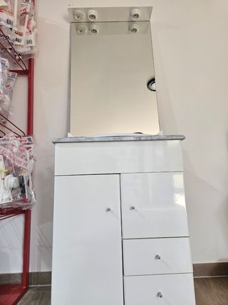 Mueble baño blanco c/ espejo