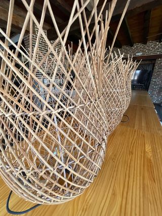 Lámpara artesanal de cañizo cada UNIDAD 20€