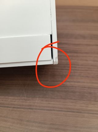 Organizador de cartas blanco de madera