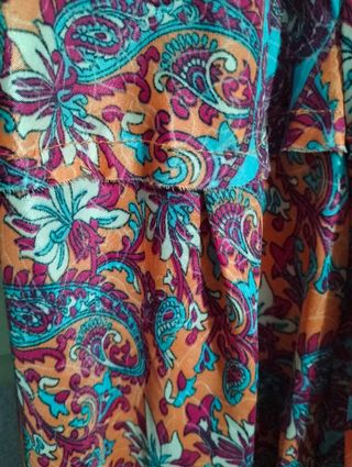 Falda larga estampada boho