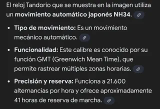 Reloj Tandorio - Piel Marrón