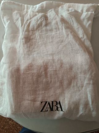Bolso Zara beige acolchado