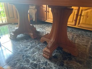 Mesa comedor ovalada madera