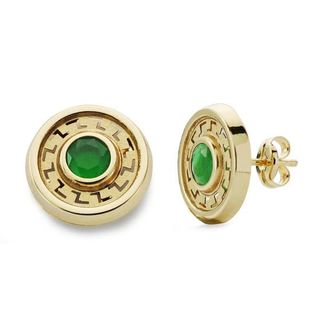Pendientes oro - circonita