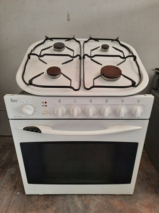 Horno más encimera a gas ovalada