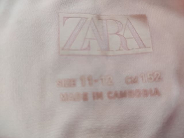 Camiseta rosa Zara niña 12 años