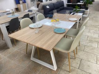 Mesa comedor extensible + 6 sillas