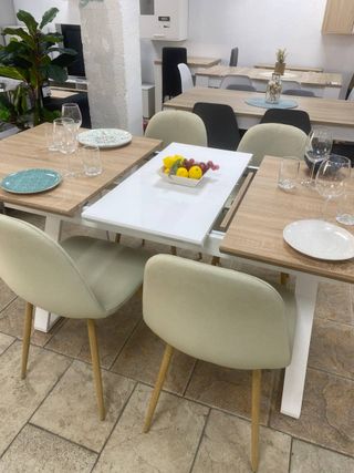 Mesa comedor extensible + 6 sillas