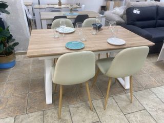 Mesa comedor extensible + 6 sillas
