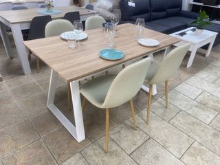 Mesa comedor extensible + 6 sillas