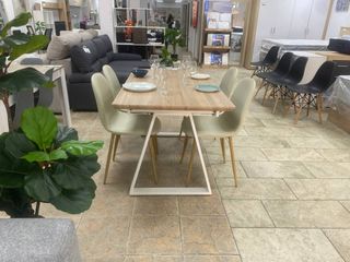 Mesa comedor extensible + 6 sillas