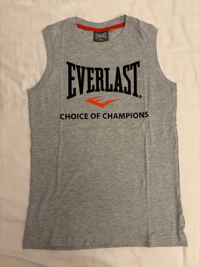 Camiseta sin mangas Everlast gris (talla M)