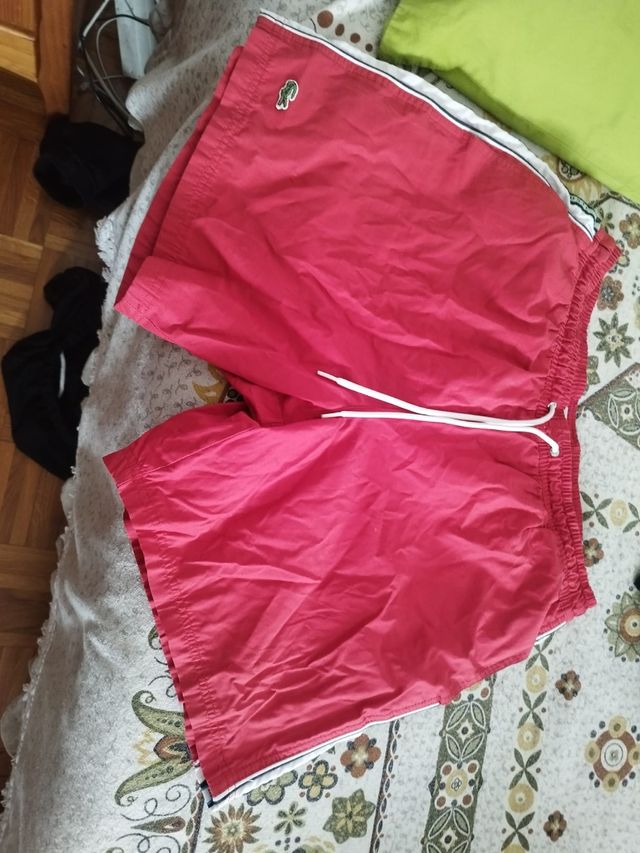 Bañador Lacoste rojo - Talla L