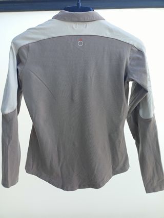 Polo FUGANZA equitación beige gris