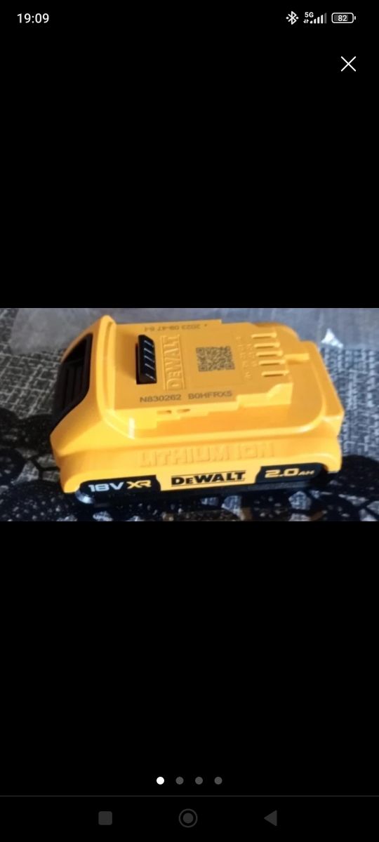 Batería DeWalt 18V XR 2.0Ah