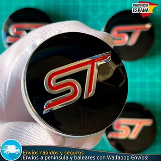 X4 Tapacubos Ford ST 54mm Cubrebujes Tapas Llantas