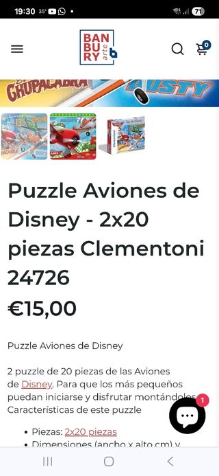 2  Puzzles aviones Disney Planes
