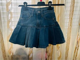Gonna jeans plissettata bimba 4 anni