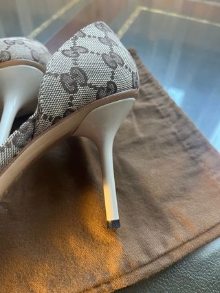 Sandali Gucci - Tela Beige/Marrone