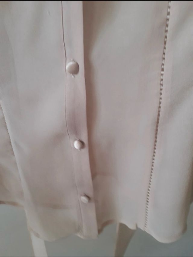 Blusa in seta rosa antico usata 2 volte. pura seta