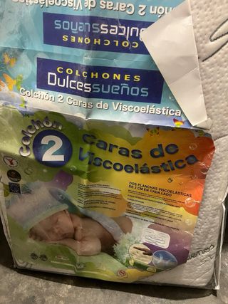 Colchón cuna viscoelástica 2 caras 120x60