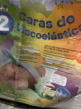 Colchón cuna viscoelástica 2 caras 120x60