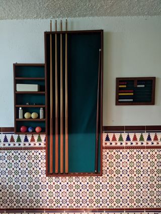 Mesa billar francés antigua