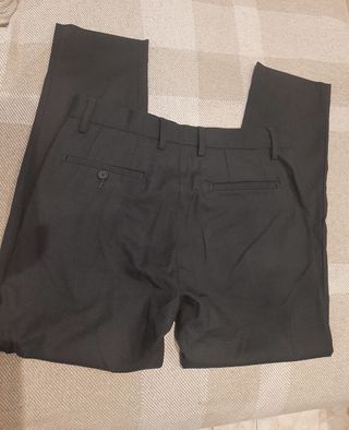 Pantalones vestir Pull&Bear negros - 38