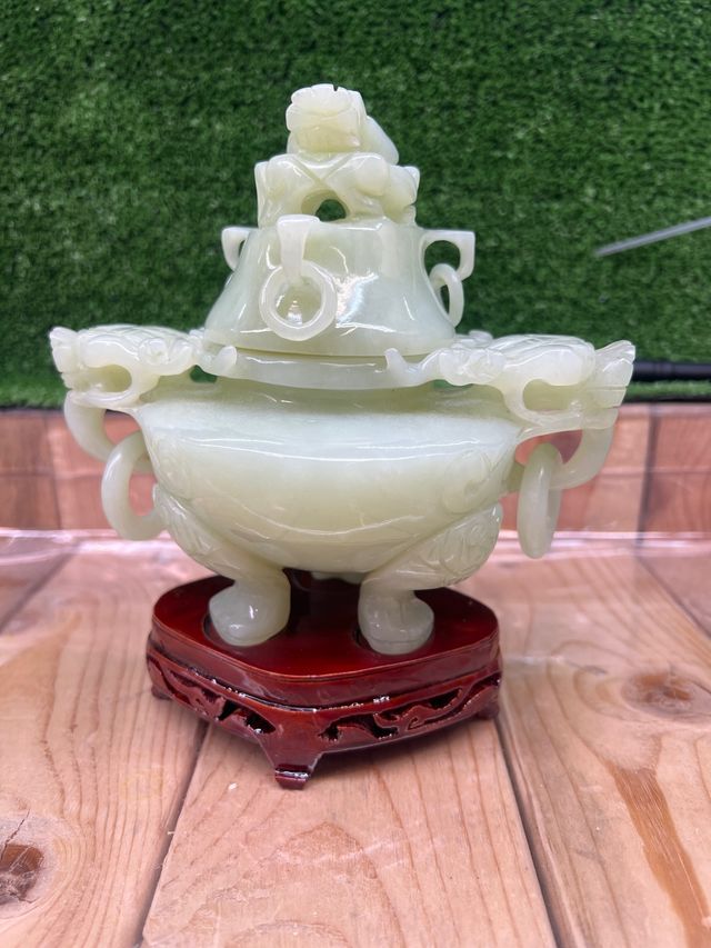 Brucia incenso in giada cinese incense burner