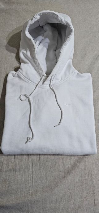 Felpa Nike Bianca con Cappuccio | Logo Ricamato S