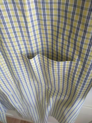 Camisa Country Road cuadros azul-amarillo