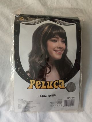 Peluca Blanca/Plateada para HALLOWEEN