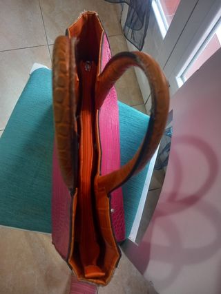 Bolso piel coco multicolor