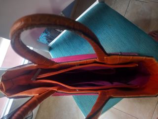 Bolso piel coco multicolor