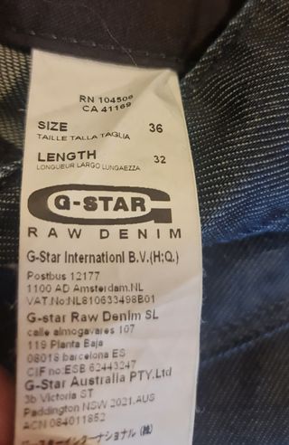 G-Star RAW Jeans negros