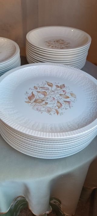 Vajilla porcelana años 70 - 12 comensales