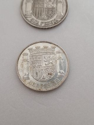 1.6 Lote 2m. 1pts República Española. 1933. PLATA