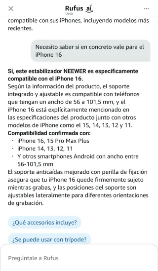 Estabilizador universal para móvil