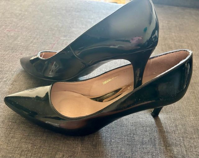 Zapatos Zendra negros, talla 37