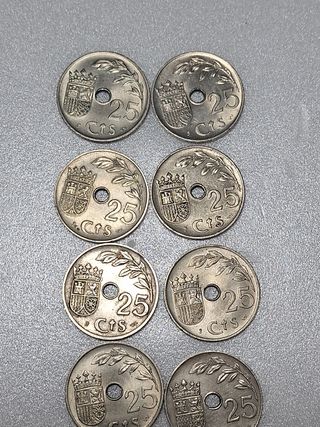 1.8 Lote 10mon 25cts España Segunda República 1937