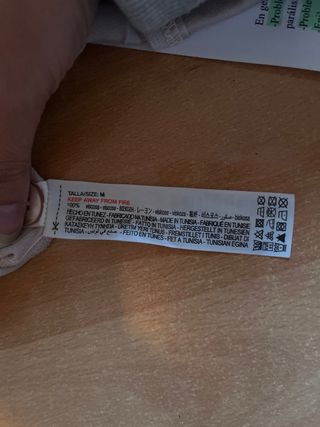 Parte de arriba de pijama OYSHO beige talla M