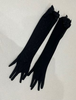 Conjunto baile salón negro-naranja