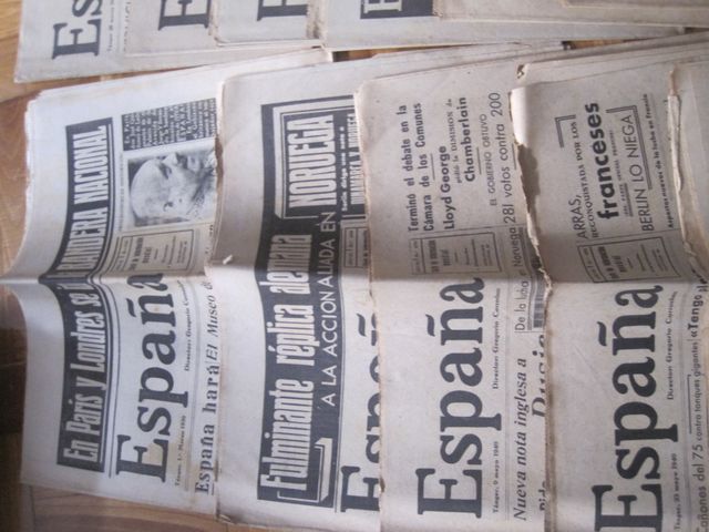 Diario España, Tánger, 1938-40, 24 uds.